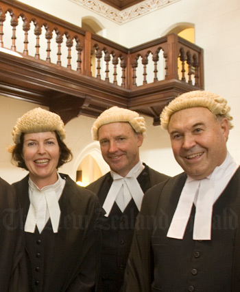 Three of the first lawyers to be appointed as Senior Counsel, 2008