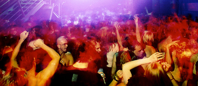 Dancing at the Staircase nightclub, Auckland, early 2000s