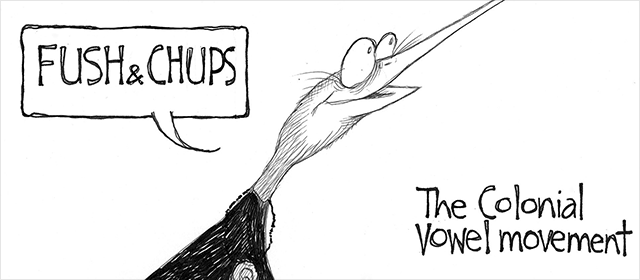 'Fush and chups' cartoon, 2009