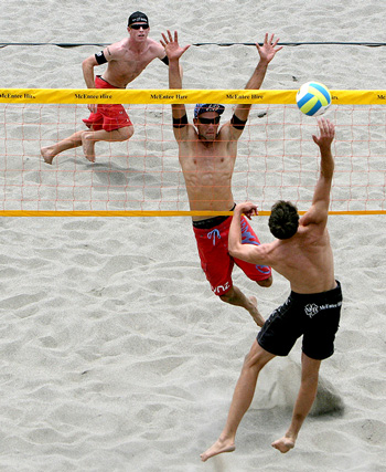 The 2008 New Zealand Open Beach Volleyball semi-finals