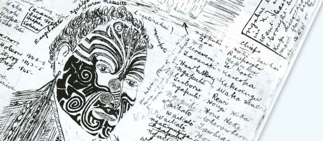 Golan Maaka's sketches, made while a student at Te Aute College