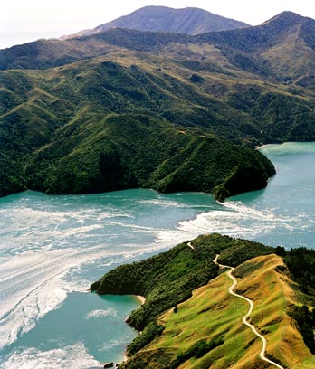 The turbulent waters of French Pass, Marlborough Sounds