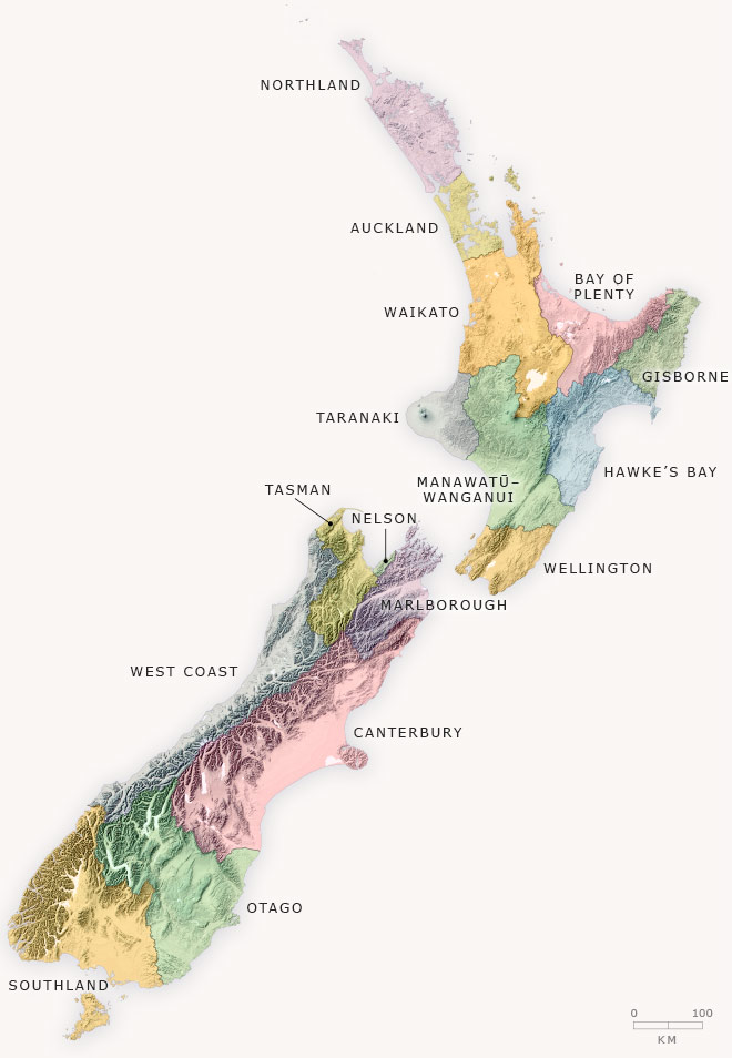 Regional council boundaries 