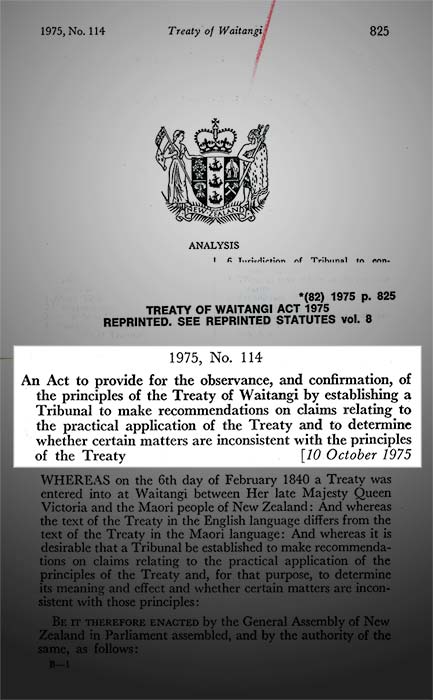 Treaty of Waitangi Act 1975