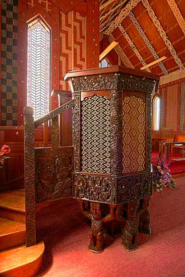 St Mary’s church: carved pulpit