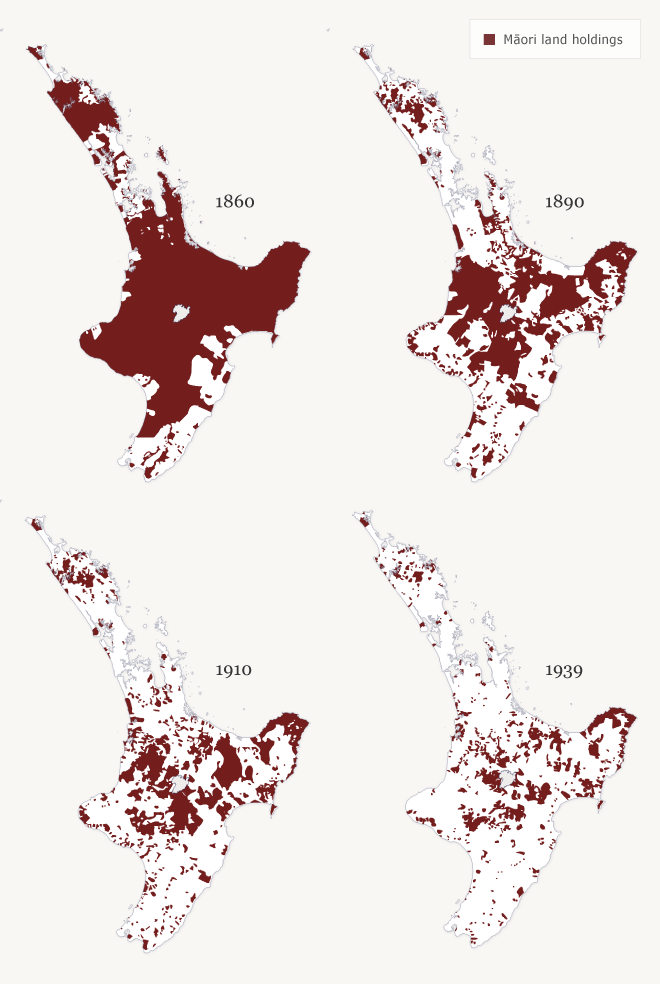 Māori land loss: North Island