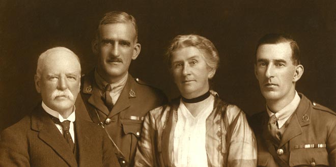 George Fenwick with family