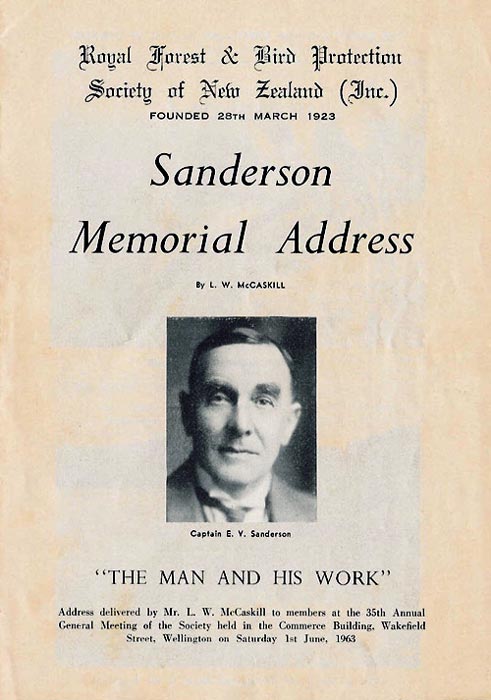 Sanderson memorial address