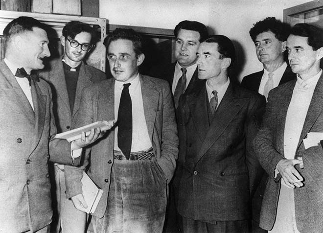 Poets at a reading, 1956