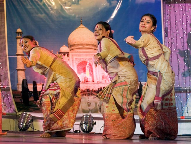 Bihu dancers, Diwali, 2008
