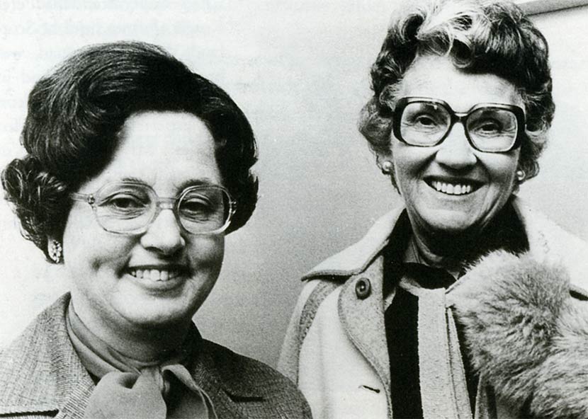 Patricia Bartlett and Mary Whitehouse, 1973
