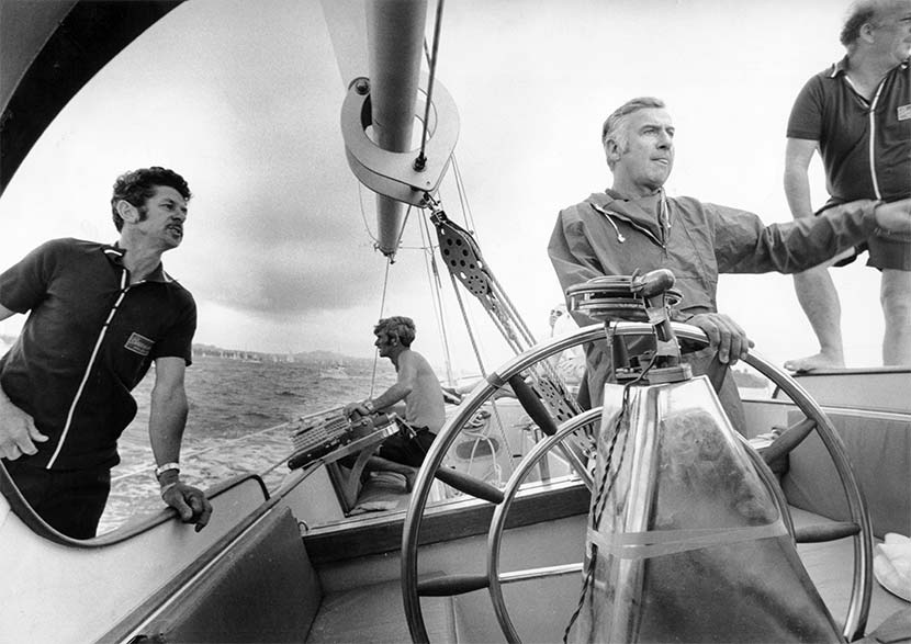 Tom Clark aboard the Buccaneer