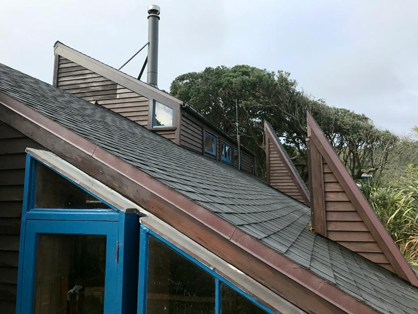 Roof of a house. 