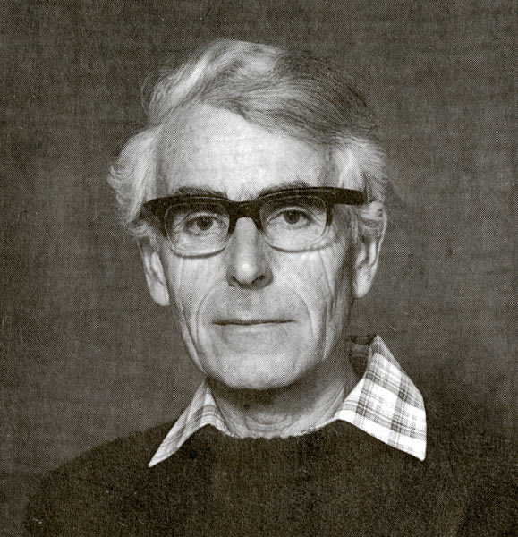 A head and shoulders studio portrait of Tony Druce in later life. 