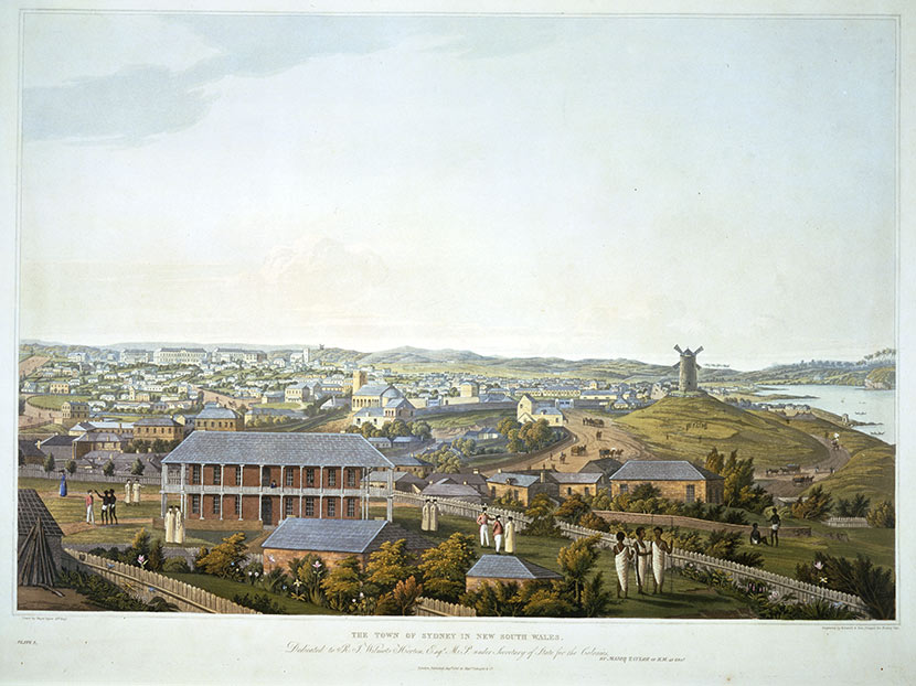 ‘The town of Sydney in New South Wales’, 1823 