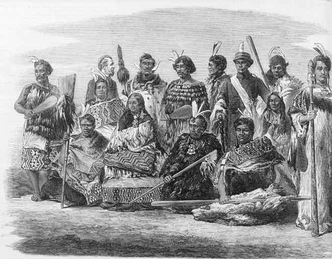 A group of Māori visitors
