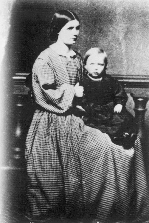 Ann O’Connor Alabaster with her son Austin Henry, early 1860s