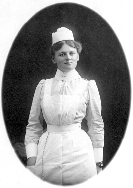Alice Anderson as a young nurse