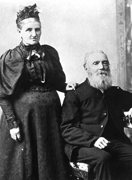 Elizabeth Caradus with her husband James