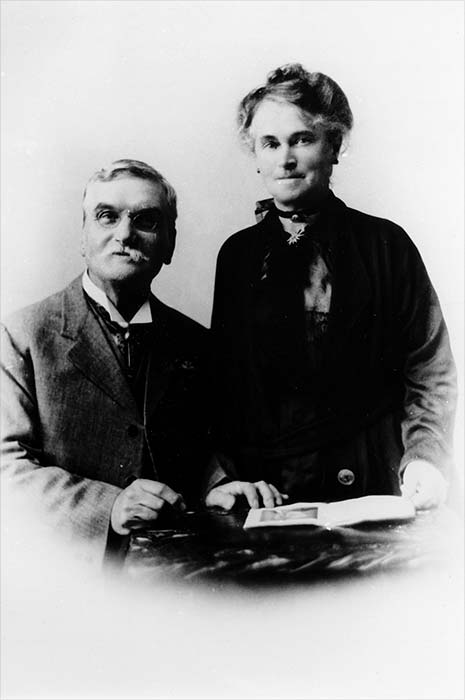 Husband and wife Henry and Emily Hill, educators