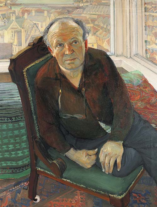 A painting of artist and critic Rodney Kennedy by Derek Ball