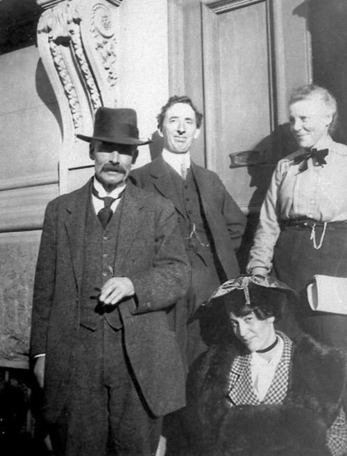 Alfred Henry O’Keeffe, (left) and others at the Dunedin School of Art and Design