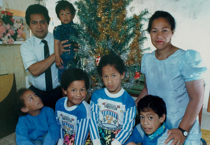 The Talamaivao family, 1991