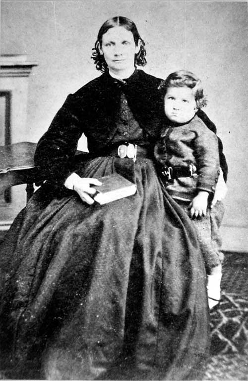 Esther Seager and her son Charles, mid 1860s