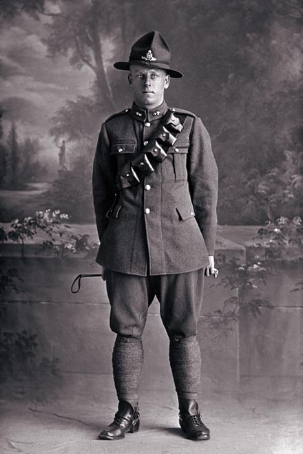 William Willetts in military uniform, 1917