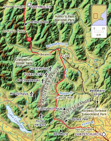 Porters Pass to Arthur’s Pass – Canterbury places – Te Ara Encyclopedia ...