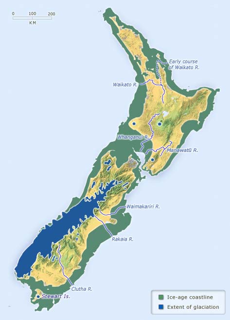 New Zealand Glaciers Map The Last Glaciation – Glaciers And Glaciation – Te Ara Encyclopedia Of New  Zealand