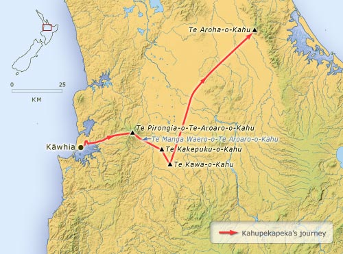 Kahupekapeka's journey
