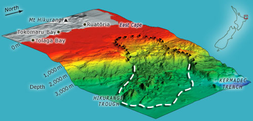 Underwater landslide