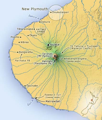 Mount Taranaki Map