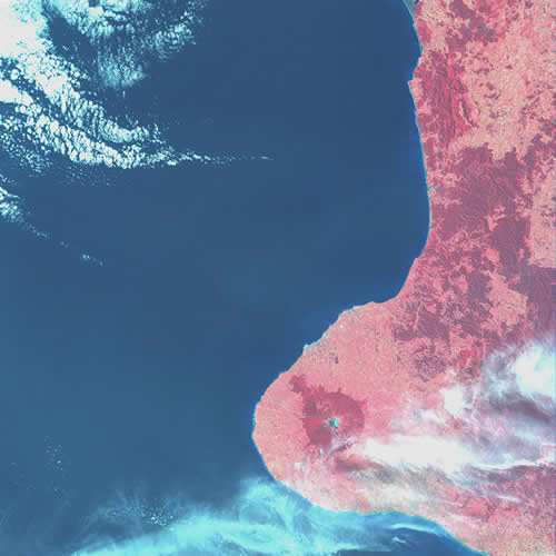 Taranaki satellite image