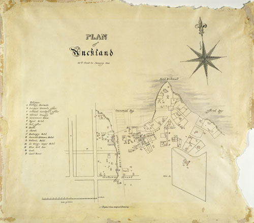 Original plan of Auckland 