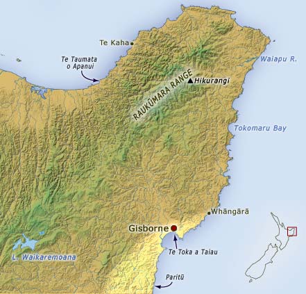 Horouta and Tākitimu canoe territories