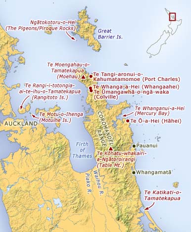 Te Arawa place names in Hauraki – Hauraki tribes – Te Ara Encyclopedia ...