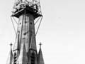 Earthquake-damaged spire
