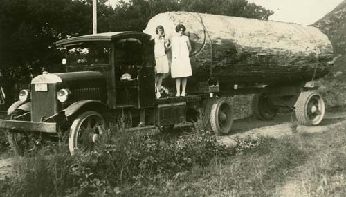 Early logging truck