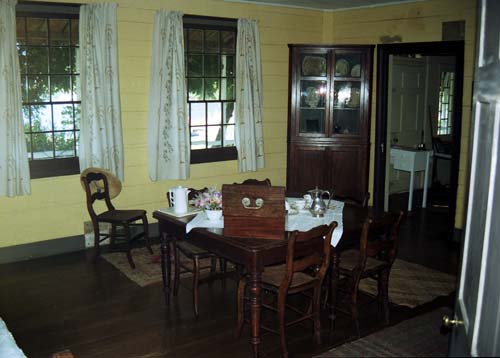 Inside a mission house
