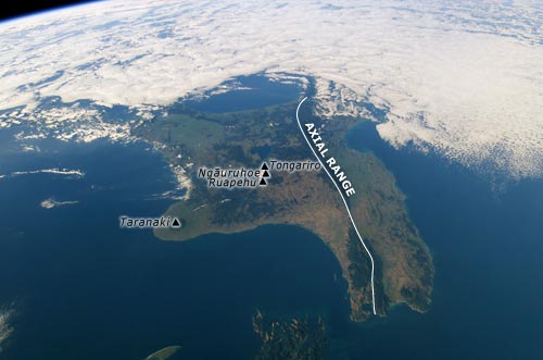 The North Island from space