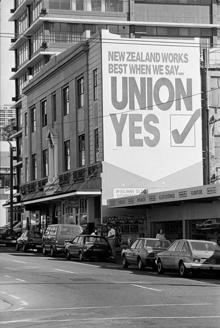 Trades Hall and ‘Union Yes’ sign