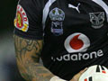 Advertising on a rugby league jersey