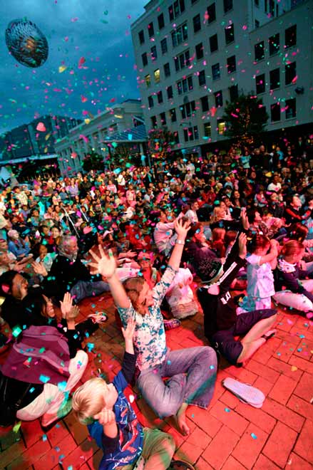 New Year's Eve in Civic Square, Wellington