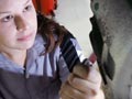 Woman automotive apprentice