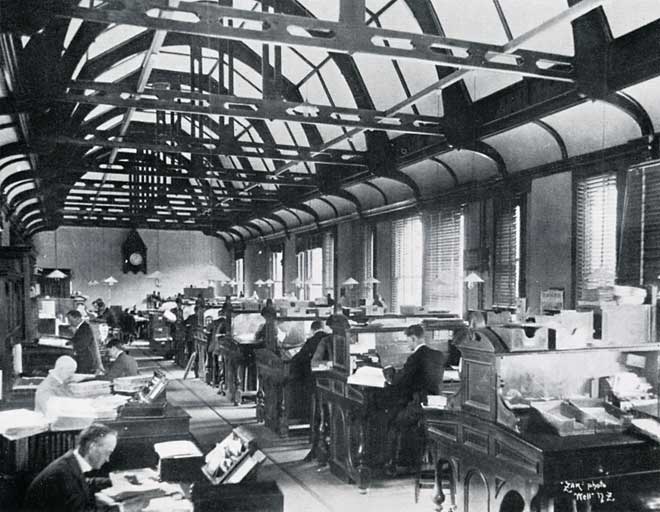 Government Life office staff, around 1900