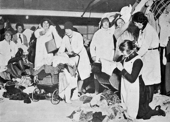 Sorting second-hand clothes, 1931