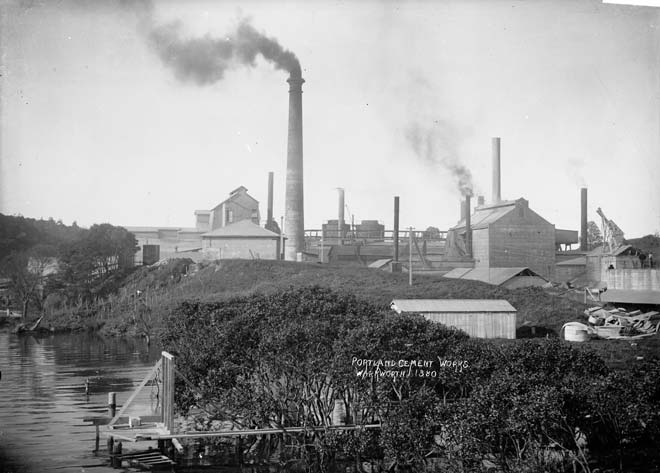 Portland cement works, Warkworth, 1880