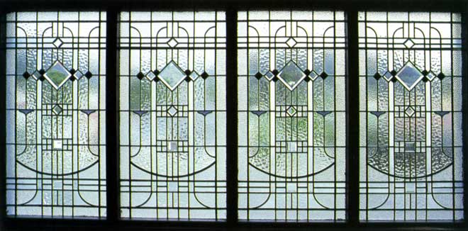 Art deco stained glass